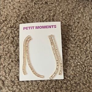 Petit Moments Gold Crystal Curved Ear Crawlers